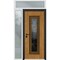 Vdomdoors Steel Door Ballucio 6644 Natural Oak Side and Top Exterior Window Sidelite Entry Door Painted W36+1 BALLUCIO6644EXD-OAKW-W36+14xH80+16-RH-I - alternate 1