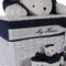 Homeroots Set of Five Blue And White Rattan Basket, 5PK 364163 - alternate 4
