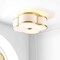 Jonathan Y Quatrefoil 18" Scalloped Shade Metal Classic Glam LED Flush Mount, Brass Gold JYL9508B - alternate 4