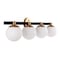 Jonathan Y Modernist Globe 34" 4-Light Metal/Frosted Glass Modern Contemporary LED Vanity, Brass Gold/Black JYL3543A - alternate 2