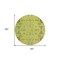 Homeroots 8' Artichoke Green And Fern Green Round Oriental Washable Indoor Outdoor Area Rug 582052 - alternate 5