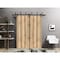 Sartodoors Barn Bypass Doors with 6.6ft Hardware, Planum 0017 Oak and Aluminum Strips, Sturdy Heavy Duty Rails PLANUM0017BBB-DUB-6084 - alternate 1