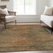 Homeroots 9' X 12' Terra Cotta Brown And Copper Abstract Washable Indoor Outdoor Area Rug 587234 - alternate 6