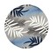 World Rug Gallery Palm Frond Indoor/Outdoor Area Rug 6 ft Round Blue 5550BLUE8RND - alternate 4