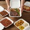 Eco Harmony Products Bagasse Hinged Food Storage Container, PFAS-Free, White, 3 compartments, 8.5" x 8", 200PK 804609 - alternate 4