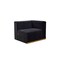 Homeroots Black Velvet Modular U Shaped Four Piece Sofa and Chaise Sectional With Toss Pillows 644108 - alternate 5