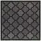 Homeroots 5' Charcoal And Black Square Trellis Indoor Outdoor Area Rug 545552 - alternate 1