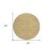 Homeroots 8' Gold And Ivory Round Geometric Washable Indoor Outdoor Area Rug 598742 - alternate 3
