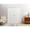 Vdomdoors Sliding French Double Pocket Doors 36 x 80 inches / Mela 0755 Painted White / Kit Rail Hardware / M MELA0755DP-BEM-36 - alternate 1