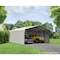Arrow Storage Products 20 x 29 x 7 ft Eggshell Steel Carport with 3 Wall Kits CPH202907ECL3 - alternate 3