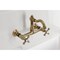 Kingston Brass Two-Handle Wall Mount Bridge Kitchen Faucet, Antique Brass KS3253AX - alternate 2