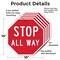 Signmission Stop All Way, 10 inch X 10 inch, Aluminum Metal Signs, 5PK OC-A-5Pack-10-9 - alternate 4