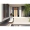 Vdomdoors Front Exterior Prehung Steel Door Ronex1055 Teak 96 2 Sidelight Exterior Windows Sidelites Entry RONEX1055EXD-OAK-W14+36+14xH96-LH-I - alternate 2