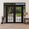 Vdomdoors Front Exterior Prehung Metal-Plastic Double Doors Clear Glass / MANUX 8151 Matte Black / Office Com MANUX8151DEXD-BLK-W14+72+14xH80+16-LH-I - alternate 3