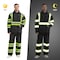 Protectx Safety Rain Jacket and Pant Suits, Polyester, Black, M ST-RS150D-BKBKY-M-01 - alternate 4