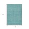 Homeroots 9' X 12' Aqua And Teal Blue Striped Washable Indoor Outdoor Area Rug 615648 - alternate 3