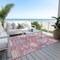 Homeroots 5' X 8' Pink Ivory And Denim Blue Floral Washable Indoor Outdoor Area Rug 605320 - alternate 6