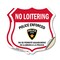 Signmission Bilingual No Loitering Shield Sign Polic, 18 inch X 18 inch, Vinyl Decal, 2PK SHI-D-2PACK-18-365 - alternate 1
