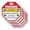 Signmission No Parking Violators Will Be Towed, 10 inch X 10 inch, Aluminum Metal Signs, 5PK OC-A-5Pack-10-85 - alternate 1