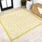 Jonathan Y Madrid Vintage Filigree Textured Weave Cream/Yellow 5 ft Square Indoor/Outdoor Area Rug SMB107D-5SQ - alternate 1