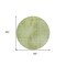Homeroots 8' Sage And Green Round Abstract Washable Indoor Outdoor Area Rug 587298 - alternate 5