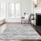 Homeroots 3' X 5' Silver Gray And Charcoal Southwestern Washable Indoor Outdoor Area Rug 588726 - alternate 4
