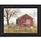 Homeroots Flag Barn 4 Black Framed Print Wall Art 404523 - alternate 1
