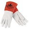 Mcr Safety RED RAM 4840 PREMIUM GRADE MIG/TIG WELDING GLOVES, L, KEVLAR THREAD/LEATHER 4840L - alternate 1
