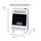 Procom Heating Natural Gas Ventless Blue Flame Heater With Base Feet - 10,000 BTU, Manual Control MN100HBA-B - alternate 4