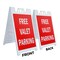 Signmission Free Valet Parking, A-Frame & 2 Decals Installed, Heavy-Duty Plastic Frame SBHD-D-2436-Free Valet Parking - alternate 3