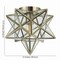Jonathan Y Stella 12 in. Moravian Star Metal/Glass LED Flush Mount, Nickel JYL9035E - alternate 3