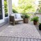 Homeroots 3' X 5' Lilac And Ivory Geometric Washable Indoor Outdoor Area Rug 595085 - alternate 5