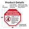 Signmission Absolutely No Soliciting No Politi, 18 Inch X 18 Inch, Plastic Sign OC-P-18-18 - alternate 5