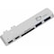 Siig THUNDERBOLT 3 USB-C HUB WITH CARD READER & PD ADAPTER  SILVER JU-TB0212-S1 - alternate 1
