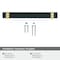 Amerock Overton 5-1/16 in 128 mm Center-to-Center Brushed Matte Black/Brushed Gold Cabinet Pull BP36682BMBBGL - alternate 3