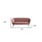 Homeroots 75" Coral Sofa With Black Legs 480909 - alternate 4