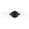 Jonathan Y Jules Edison 16.5" Cylinder 2-Light Iron/Seeded Glass Farmhouse Contemporary LED Wall Sconce, Black JYL7577A - alternate 5