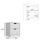 Homeroots Two Piece White Bedroom Set 526365 - alternate 3