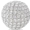 Homeroots Set of Two Clear Faux Crystal and Silver Decorative Orb Tabletop Sculptures, 2PK 373745 - alternate 2