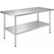 Amgood 30 in. x 60 in. All Stainless Steel Work Table, 35in. Height Commercial Prep Table with AMG WTSS-3060-Z - alternate 1