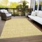 Homeroots 5' X 8' Gold And Ivory Floral Washable Indoor Outdoor Area Rug 581865 - alternate 6
