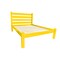 Homeroots Canary Yellow Solid Wood Twin Bed Frame 546734 - alternate 5