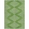 Homeroots 5' X 8' Green And Ivory Geometric Washable Indoor Outdoor Area Rug 598563 - alternate 4