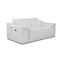 Homeroots 72in White And Silver Italian Leather Power Reclining Loveseat 477570 - alternate 5