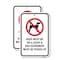 Signmission Dogs Must Be On A Leash & Dog Excrement Must Be Pi, 18'' X 24'' 2 Signs, Heavy Gauge Aluminum, 2PK A-1824-2PACK-25248 - alternate 1