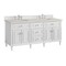 James Martin Vanities Lorelai 72" Double Vanity, Bright White, w/ 3 CM Siberian Silestone Top 424-V72-BW-3SFR - alternate 3