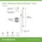 Symmons Oak HydroMersion Single Handle Shower Faucet Trim Kit with Hand Spray - 1.5 GPM (Valve not Included) S569815TRM - alternate 2