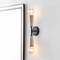 Jonathan Y Katia 5.13" 2-Light Modern Designer Iron/Wood Double Sided Hourglass LED Sconce, Light Brown/Black JYL1600A - alternate 4