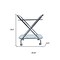Homeroots 26in Silver Metal and Glass Rolling Bar Cart 364168 - alternate 4
