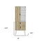 Homeroots 20" White and Natural Two Drawer Chest 546384 - alternate 7